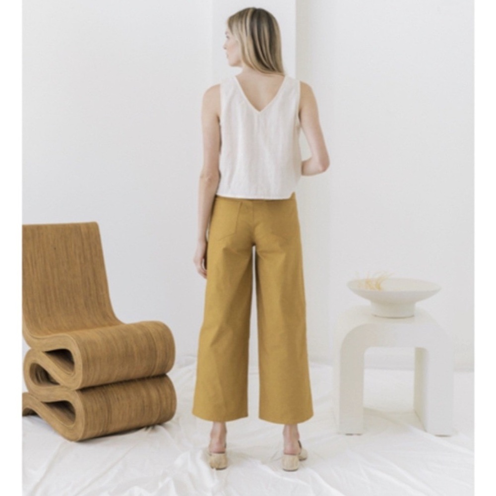 Laude the Label Wide Leg Twill Pants